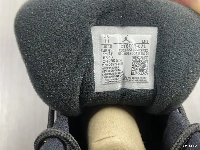 1st Kicks Black Air 12 Jordan Taxi CT8013-071 0516